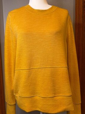 PrAna Mustard Women's Lightweight Crewneck Sweater